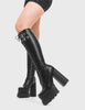 Game Changer Platform Knee High Boots