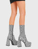 Another Realm Platform Ankle Boots