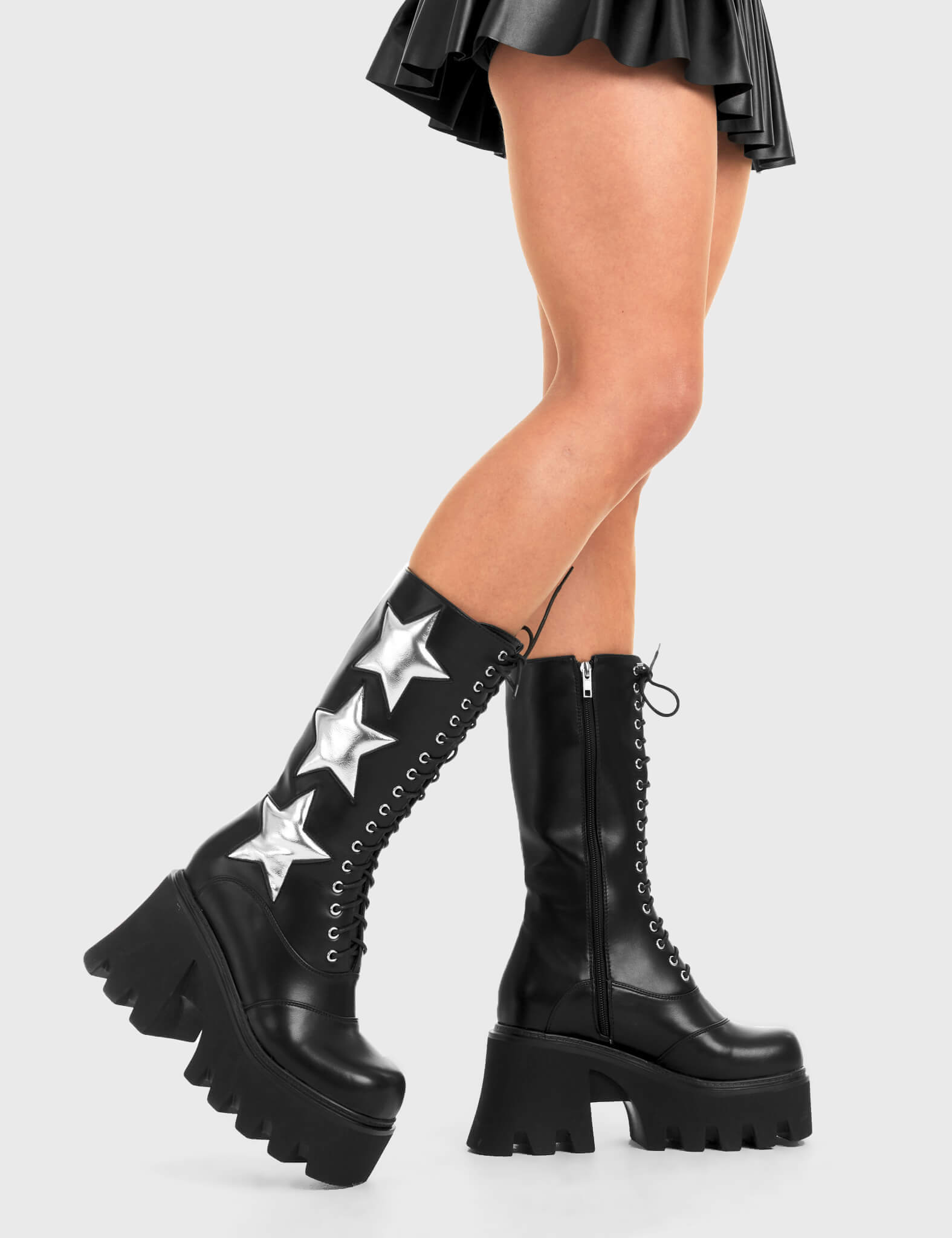 Big League Chunky Platform Calf Boots