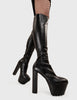 Can't Stand You Platform Knee High Boots