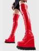 Cold Outside Chunky Platform Thigh High Boots