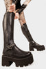 Letter To My Lover Chunky Platform Knee High Boots