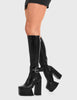 Power Over You Platform Knee High Boots