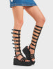 Tell Me Why Chunky Platform Creeper Knee High Boots